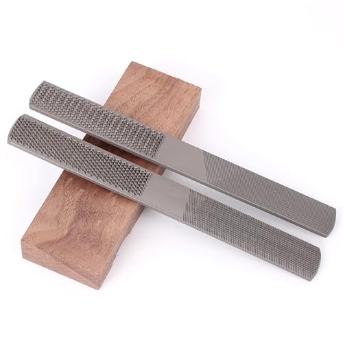 1-Piece Wood File Rasp Set Multi-Function Flat & Half-Round Rasp for Woodworking Metal Leather and Plastic | Durable High-Carbon Steel Ergonomic Handle Precision Grating Tool