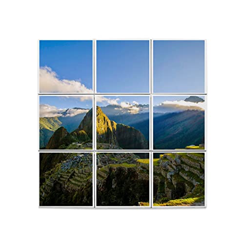 Carreaux céramique Machu Picchu de 45,6x45,6 cm pour fresque murale décorative
