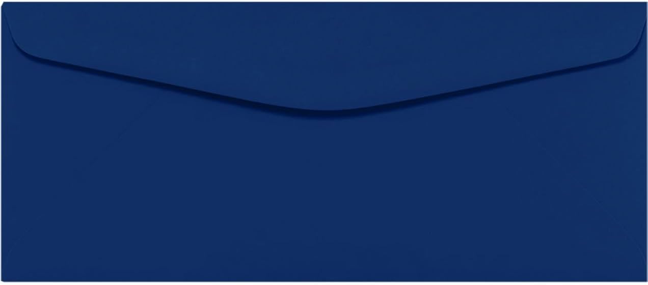 LUXPaper #9 Business Envelopes | Commercial Flap | 3 7/8" x 8 7/8" | Navy Blue | 80lb. Text | 250 Qty