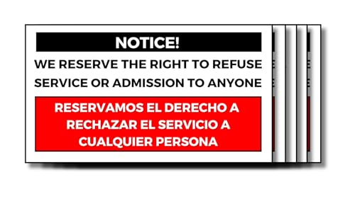 Stickers We Reserve The Right To Refuse Service To Anyone en vinyle premium durable