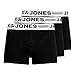 Produktbild JACK & JONES Herren Unterhosen Shorts Boxershorts Trunks 3er Pack, Farbe:Schwarz, Wäschegröße:XL, Artikel:- Black
