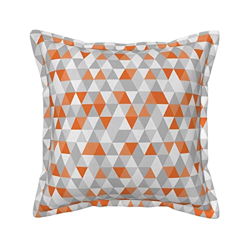 Housses de coussin similicuir de qualité supérieure avec reliefs triangles - 2