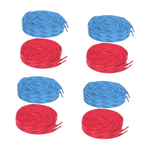 Vaguelly 4 Juegos Cordon De Zapato Cordones para Botas Cordones Deportivos para Zapatillas Cordones De Encaje Cordones De Colores Cordones Gordos Cordones De Patines Poliéster 2 Pares * 4