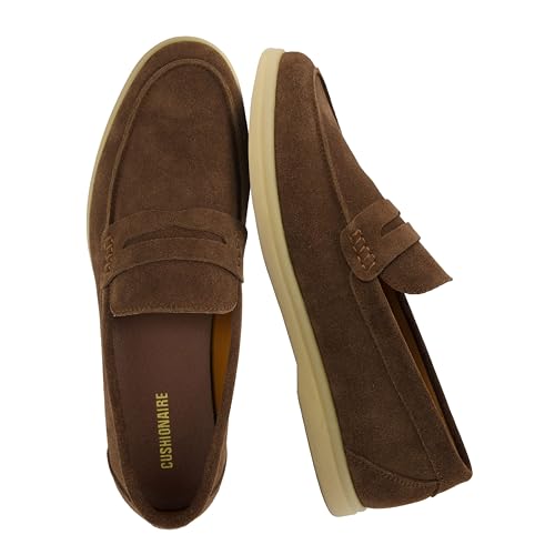CUSHIONAIRE Selby Men's Leather Slip-On Loafers