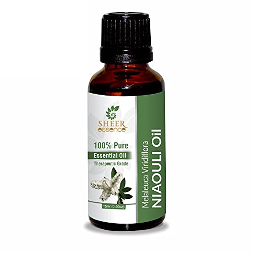 Niaouli Oil -(Melaleuca Viridiflora)- Essential Oil 100% Pure Natural Undiluted Uncut Therapeutic Grade Oil 0.16 Fl.OZ