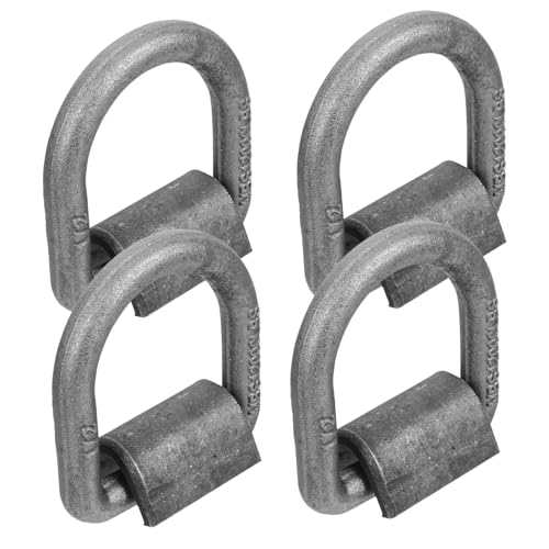 Hemobllo 4 Pezzi Saldare in Acciaio Ancoraggi Robusti per Carico Camion Saldatura Precisione per Pesante e Alta Resistenza