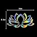 KANWAWO Laser Lotus Flower Vinyl Car Window Decal Sticker Car Styling Bumper Stickers Car Body Door Window Stickers Vinyl (2pcs Lotus Flower, 160 x 85 mm)