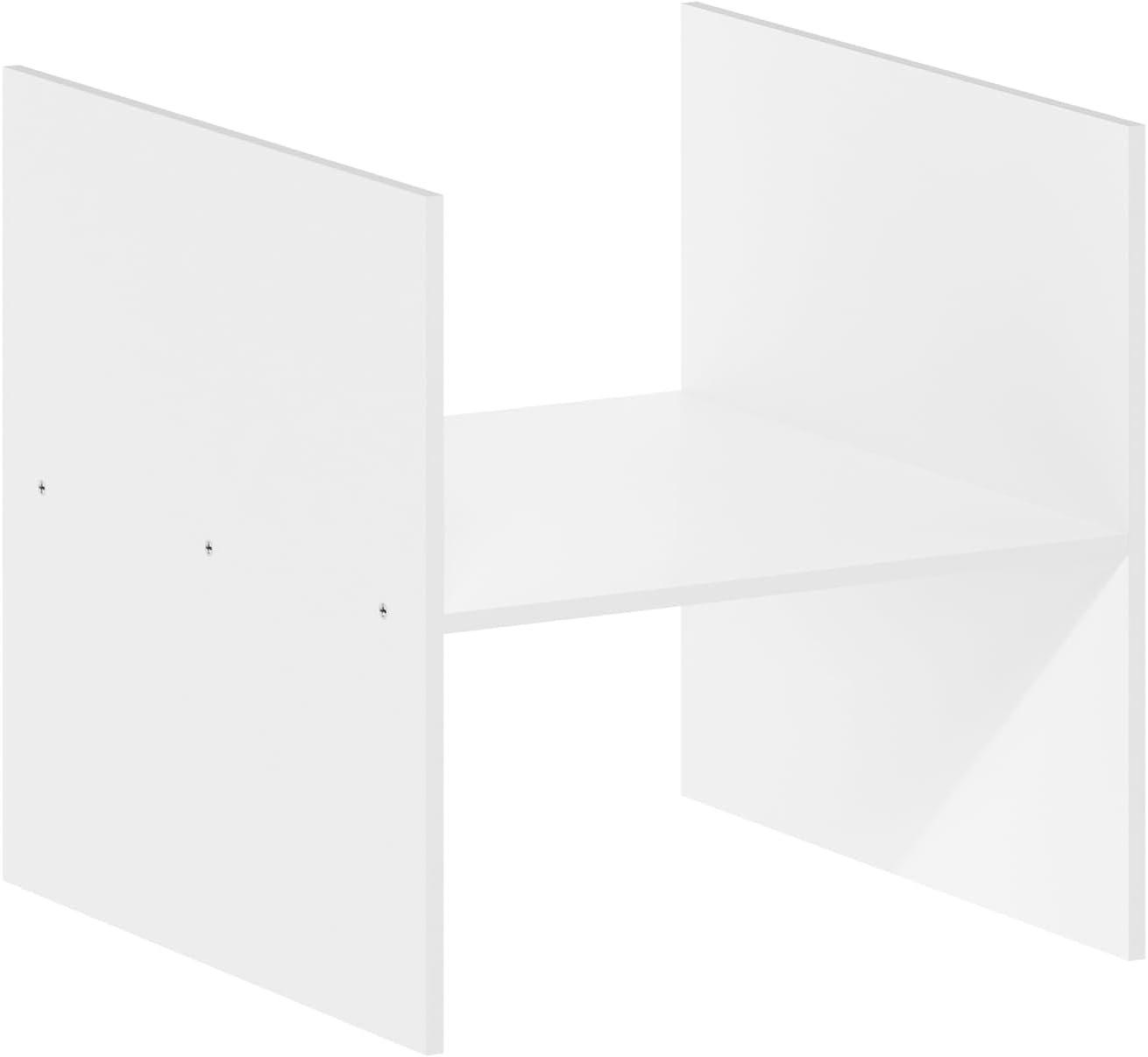 Furinno Cubicle H-Shelf Cube Organizer Insert, White White H-Shelf Insert