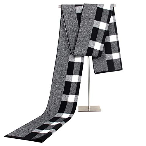 Bufandas de hombres tejidas en jacquard que ofrecen abrigo cálido y suavidad