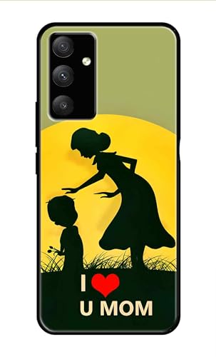 Image of Metal TPU Printed Back Cover for Samsung Galaxy F34 5G (Love U Mom) 360 Degree Protection | Camera Protection -25092024(AR)