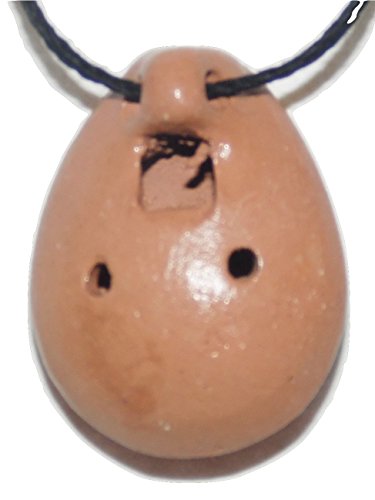 Inkatumi Handmade & Handpainted Ceramic Ocarina W/ Necklace Chord thumb #1