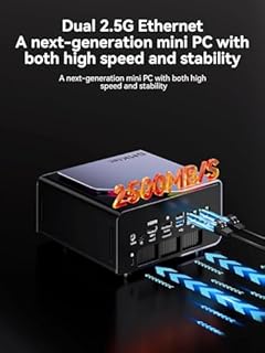 Mini PC da gioco GMKtec AMD Ryzen 7 H 255 (8745HS aggiornato) 32 GB DDR5 1 TB SSD, computer desktop 3XM.2 2280 espansione, Oculink, doppia NIC 2.5G, HDMI 2.1, USB4 K12