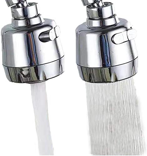360 -Degree Swivel Kitchen Sink Faucet Aerator Water Saving Tap Aerator Faucet Nozzle for Kitchen, Bathroom Faucet (Shorter Style 1PC)