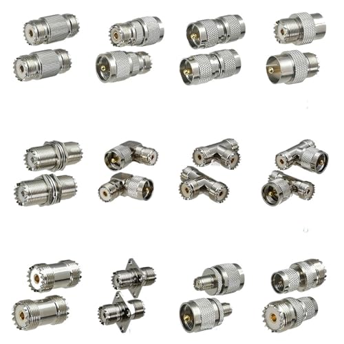 Adaptador UHF PL259 a Mini UHF de latón contra la pérdida de señal coaxial 3