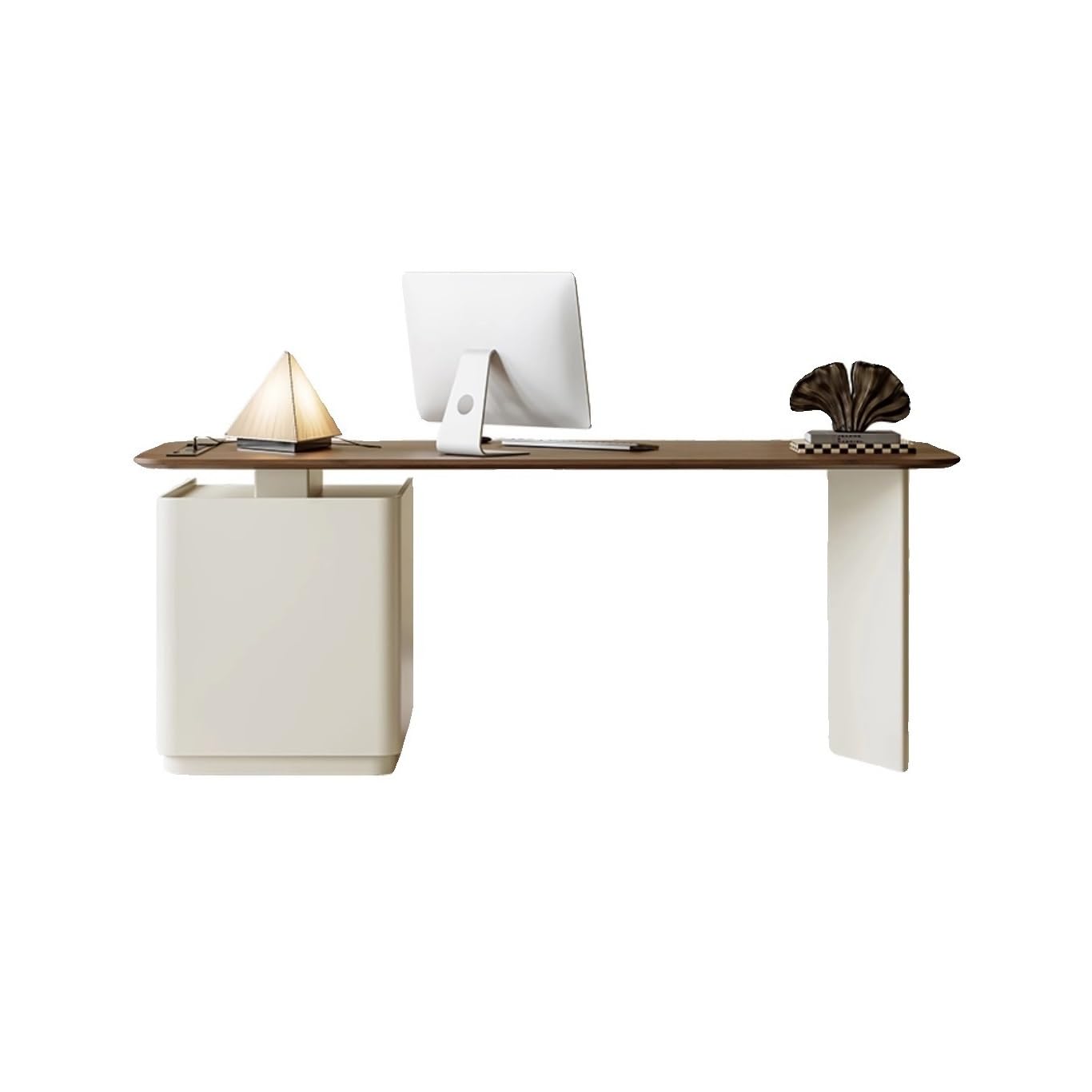 NEBE Schreibtische Massivholz Schreibtisch Moderne Büro Einfache Retro Computer Werkbank Desk(160cm)
