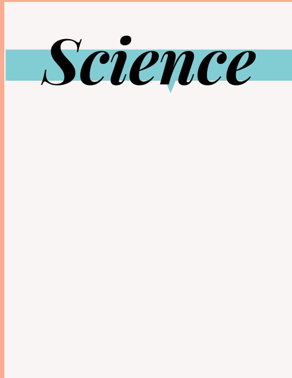 science Notebook - Long Book (8.5 cm x 11 cm), Single Line, 200 Pages, Soft Cover