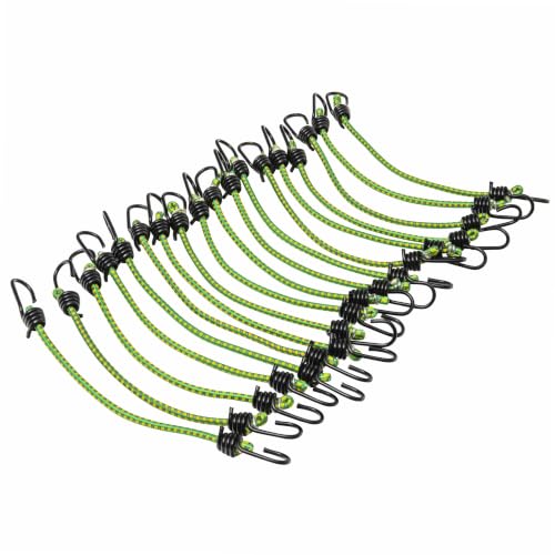WERKA PRO Tensores de 6mm x 32cm, pack de 18 piezas con gancho miniatura 2
