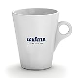 Der Becher ist ideal für zu Hause, Arbeit und alle Gelegenheiten. Ausgestattet mit dem legendären blauen Lavazza-Label, ist die 10-Unze-Becher aus langlebigem, weißem Porzellan.