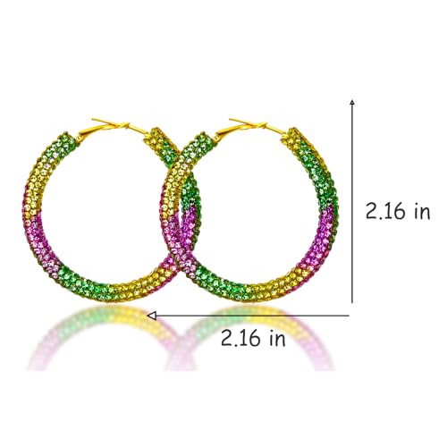 Mardi Gras Earrings for Women Mardi Gras Accessories Mask Lobster Crown Earrings (A:STYLE 2) by MAQVQLU - Used condition - Image 6