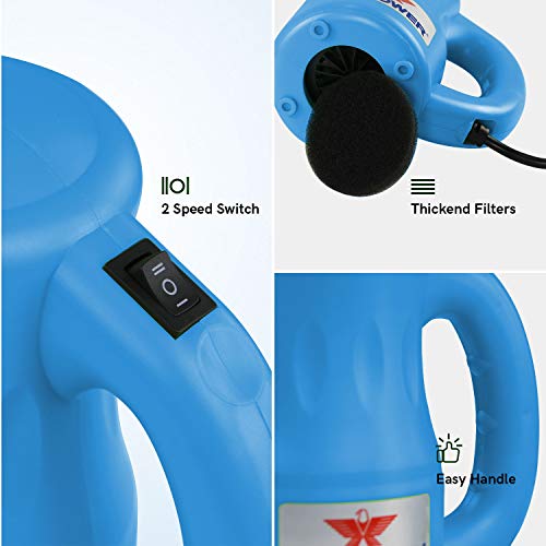 Image of XPOWER A-2 Multi Electric Computer Duster Dryer Air Pump Air Spray Blower (Blue)
