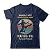 TeesNow Vintage Surely Not Everyone was Kung Fu Fighting Shirt Short Sleeve Tee (Navy, 3XL)