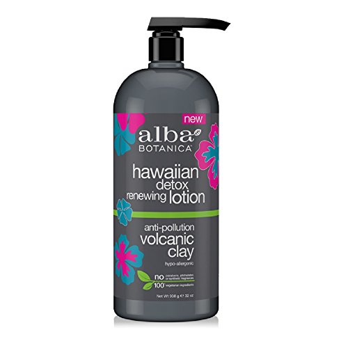 Alba Botanica Hawaiian Detox Renewing Lotion, Volcanic Clay, 32 Ounce