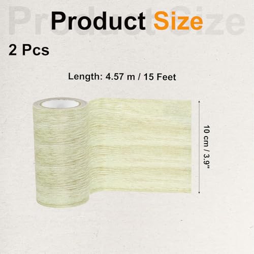 Image of PATIKIL Wood Grain Tape 4 inch x 15 Ft, 2 Pcs Self-Adhesive Wood Texture Repair Tape Realistic Wooden Effect Patch for Furniture Cabinets Floor Walls, Grey Oak