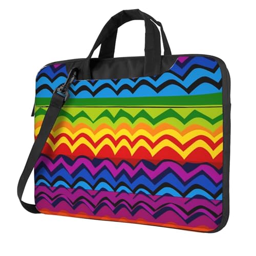 Maletín camiseta para portátil Rainbow Gay Pride 13 pulg miniatura 1
