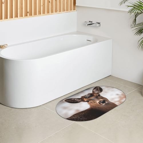 Tapis de bain en pierre terre de diatomée super absorbant cerf - 5