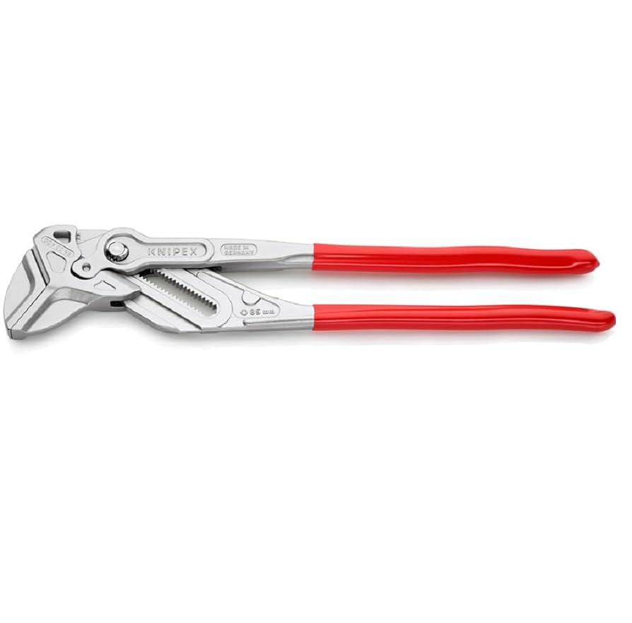 KNIPEX Pliers Wrench, Chrome-Plated, 400 mm, Grips