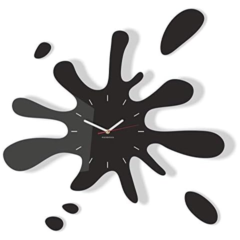 FLEXISTYLE Z18K_1 Reloj de Pared Acrílico Negro Cover