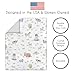 Sweet Jojo Designs 4-Piece Baby Crib Bedding Set (Farm Animals) for Boys or Girls, Infants/Nursery incl. Blanket, Fitted Sheet, Skirt, Diaper Stacker (Chicken, Farmhouse, Barn, Sheep, Horse, Cow, Pig)