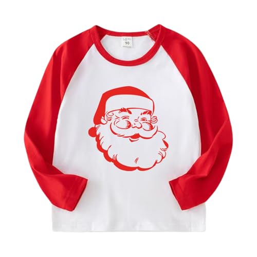Image of Toddler Christmas Shirts for Boys and Girls Merry Christmas Plaid Monster Truck Tree Graphic Long Sleeve Xmas Tee Tops