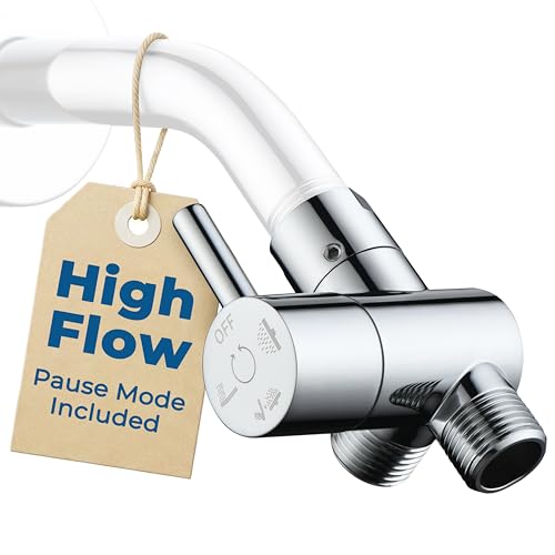 G-Promise Solid Metal High-Flow Shower Diverter Valve (Chrome)