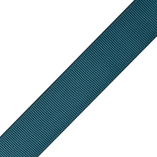 Fondersy 22mmX 91M Solid Grosgrain Ribbon for Gift Wrapping Hair Bows, Parties, Wedding Decoration, Crafts Sewing(Teal) - Image 2