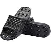 Ranberone Women's Shower Sandal Slippers Quick Drying Gym Shower Shoes Non Slip Soft Sole Open To...