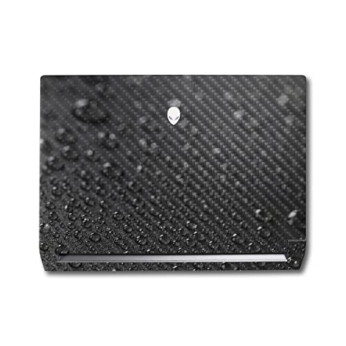 Image of MightySkins Carbon Fiber Skin Compatible with Alienware M17 R5 (2022) Full Wrap Kit - Dewdrop | Protective, Durable Textured Carbon Fiber Finish | Easy to Apply & Change Styles | Made in The USA