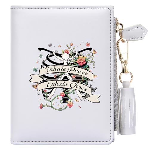 Customized Women's Wallet with Skull Pattern, Birthday Gift, Graduation Gift, Holiday Commemorative Gift for Family and Friends 1265r