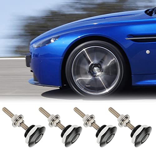 Paquete de 4 cierres universales de liberación rápida para parachoques, capó, kit de clip de bloqueo para parachoques de coche, capó, placas de matrícula de coche o bricolaje