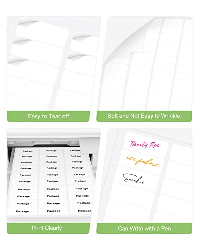 Address Labels, 2/3" X1-3/4" Nelko Shipping Address Labels For Laser & Inkjet Printers, Mailing Labels, Easy To Peel, Strong Adhesive For Fba Label (25 Sheets, 1500 Labels) #TOP3