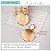 FAMARINE Big Disc Drop Dangle Earrings Statement Brushed Round Hammered Women Earrings Fashion Jewelry, Matte 14K Gold Plated Brass