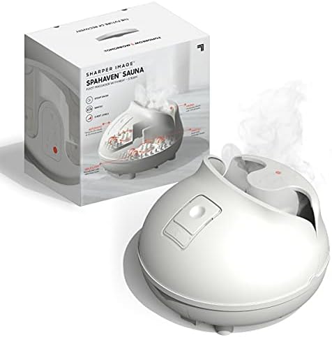 Sharper Image Shiatsu Foot Sauna, Massager with Steam and Heat, Rejuvenate Tired Feet