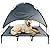 Elevated Dog Bed Pet Mesh Camping Cot Indoor Outdoor Tent with Canopy Cover (XLarge - 122cm x 91cm x 108cm)