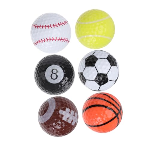 VICASKY 6PCS Golf Practice Balls Lightweight Training Balls for and Convenient Golf Practice for Sharing and