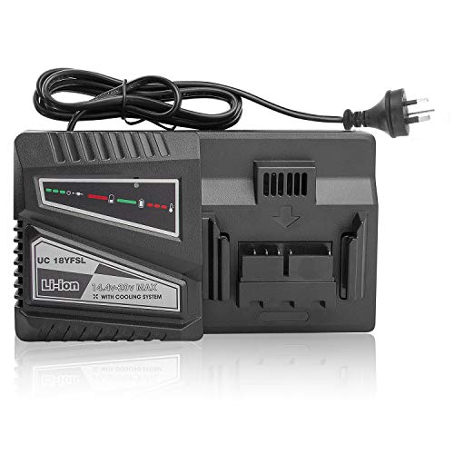 ASUNCELL Replacement UC18YFSL UC18YSL3 UC18YKSL UC18YRL UC18YRSL Li-Ion Battery Charger Compatible with Hitachi BSL1815 BSL1815X BSL1820 BSL1825 BSL1830 BSL1840 BSL1850 BSL1860 Battery Charger