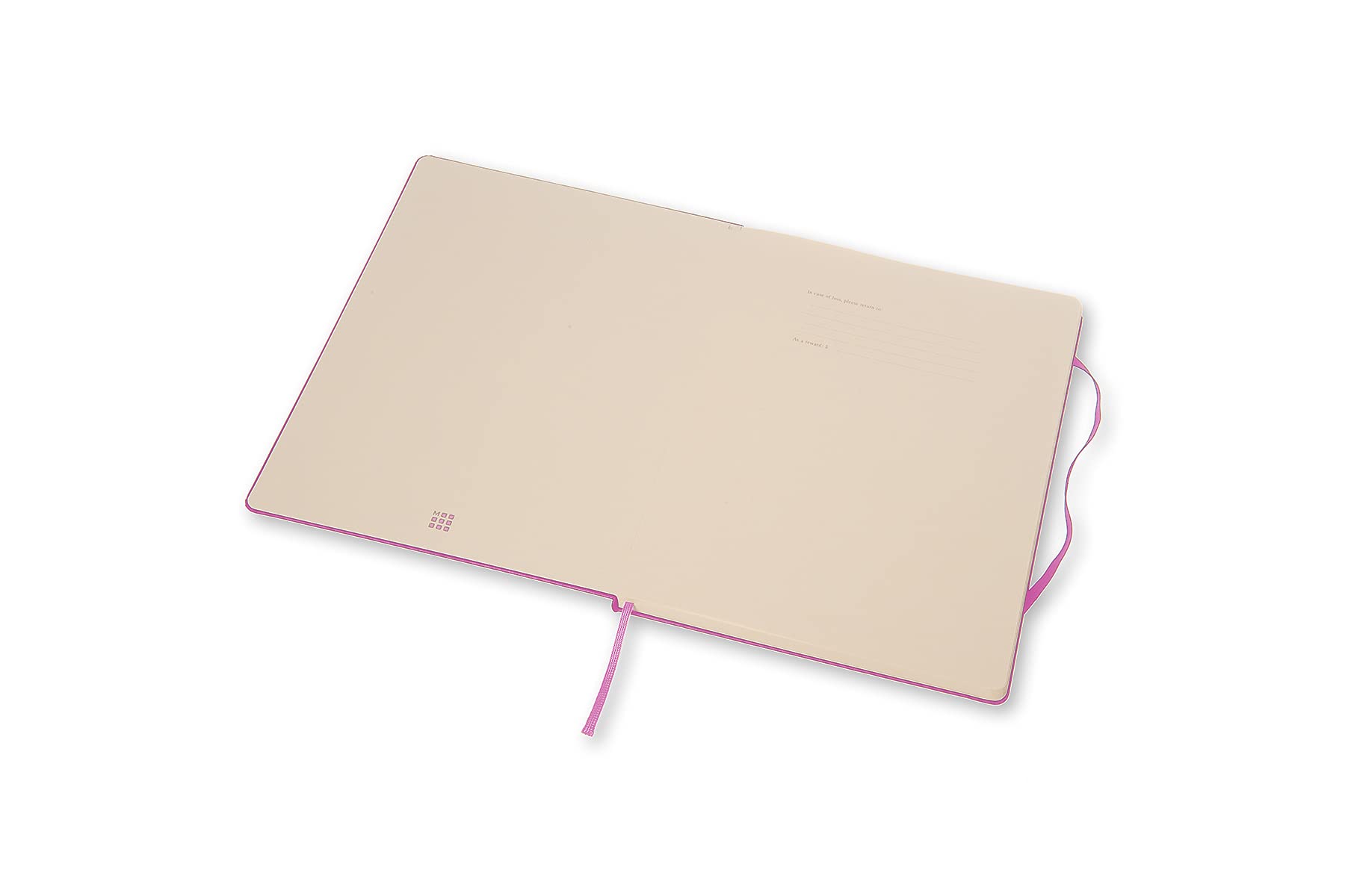Moleskine Classic Notizbuch, Hardcover, XL (19,1 x 24,1 cm), liniert/liniert, Magenta, 192 Seiten