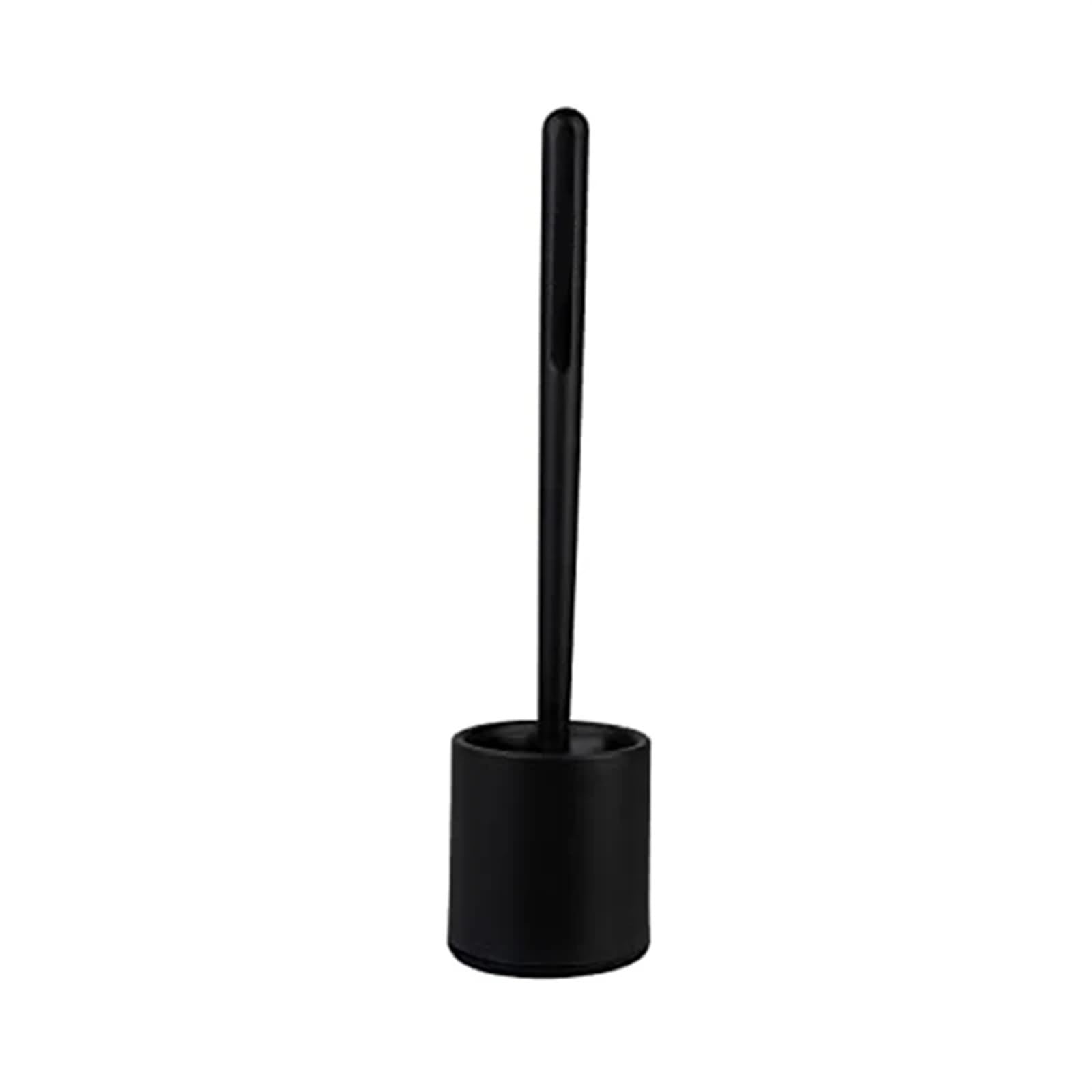 Brosse WC noire en plastique pour une salle de bain moderne propre
