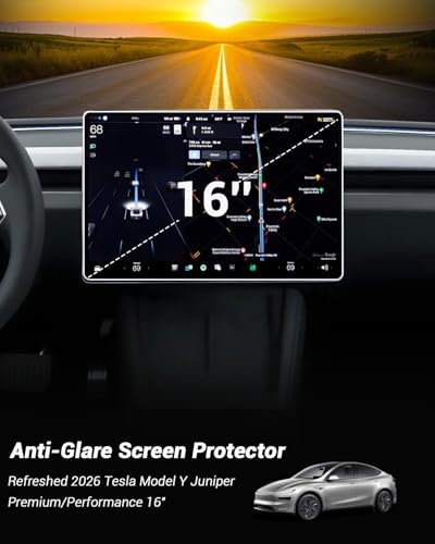 Protecteur d'écran mat pour Tesla Model Y 2026 Juniper Performance - 2