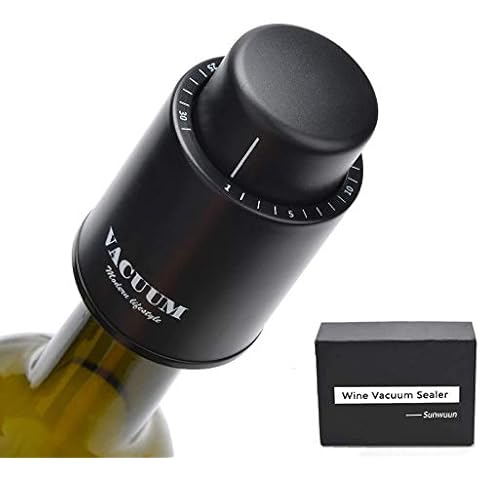 [2 PACK]Wine Bottle Stoppers,Real Vacuum Wine Stoppers,Reusable Wine Preserver,Wine Corks Keep Fresh,Best Gifts for Wine Lovers for christmas gifts. Cover