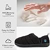 LongBay Men's Outdoor Slippers Memory Foam Camping shoes Nylon Non-Slip Indoor Outdoor Black, 8 #3